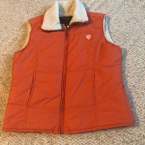 American Eagle Sherpa Lined Women’s Vest Orange